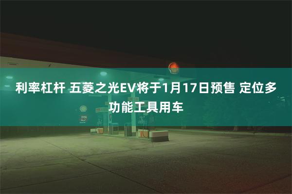 利率杠杆 五菱之光EV将于1月17日预售 定位多功能工具用车